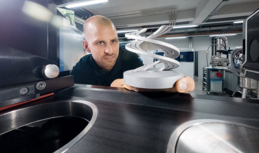 Stützenfreier 3D-Druck von TRUMPF ermöglicht neue Anwendungen und spart Material